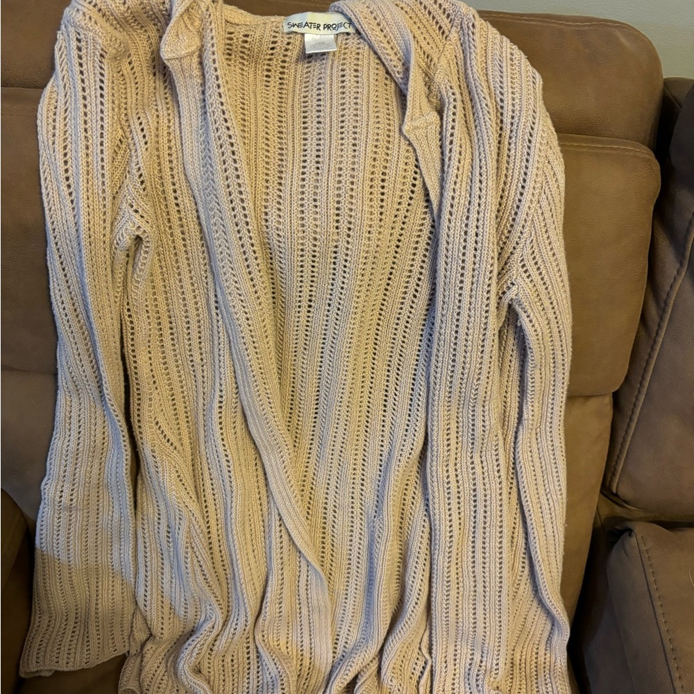 Sweater project women’s cardigan, large